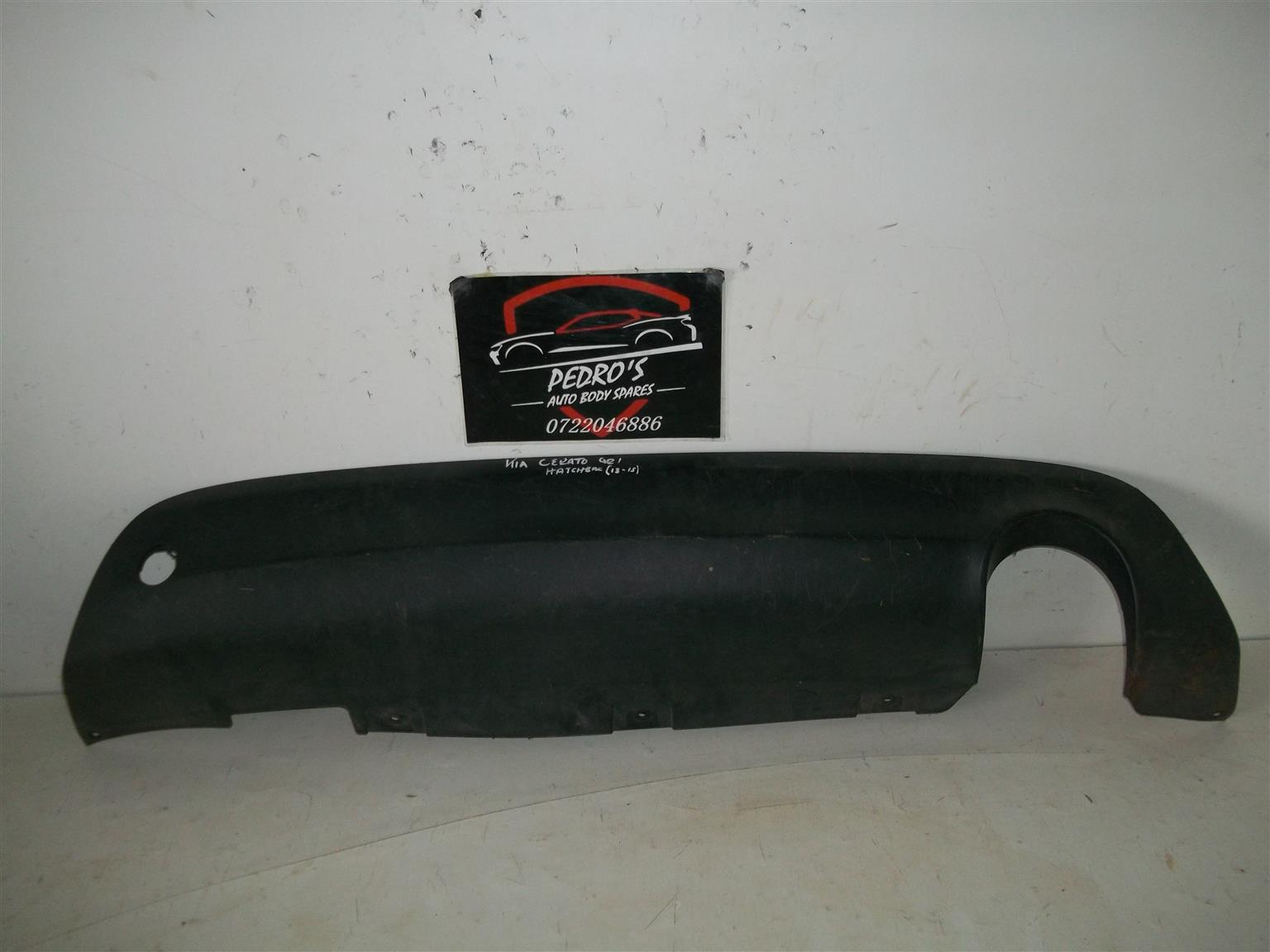 Kia Cerato Hatchback '13-'15 rear bumper spoiler - Private Seller Kia Cerato Hatchback '13-'15 rear bumper spoiler - Private Seller