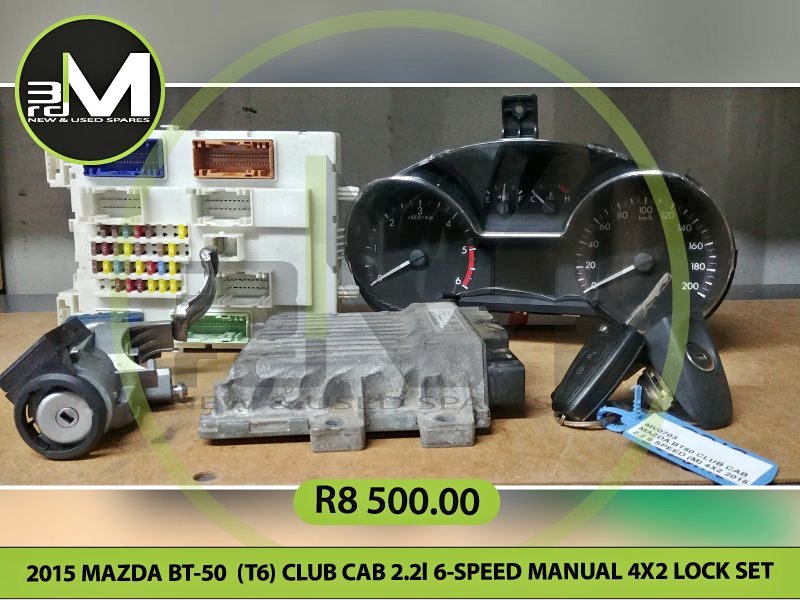2015 MAZDA BT-50 (T6) CLUB CAB 2.216-SPEED MANUAL 4X2 LOCK SET – MV0703