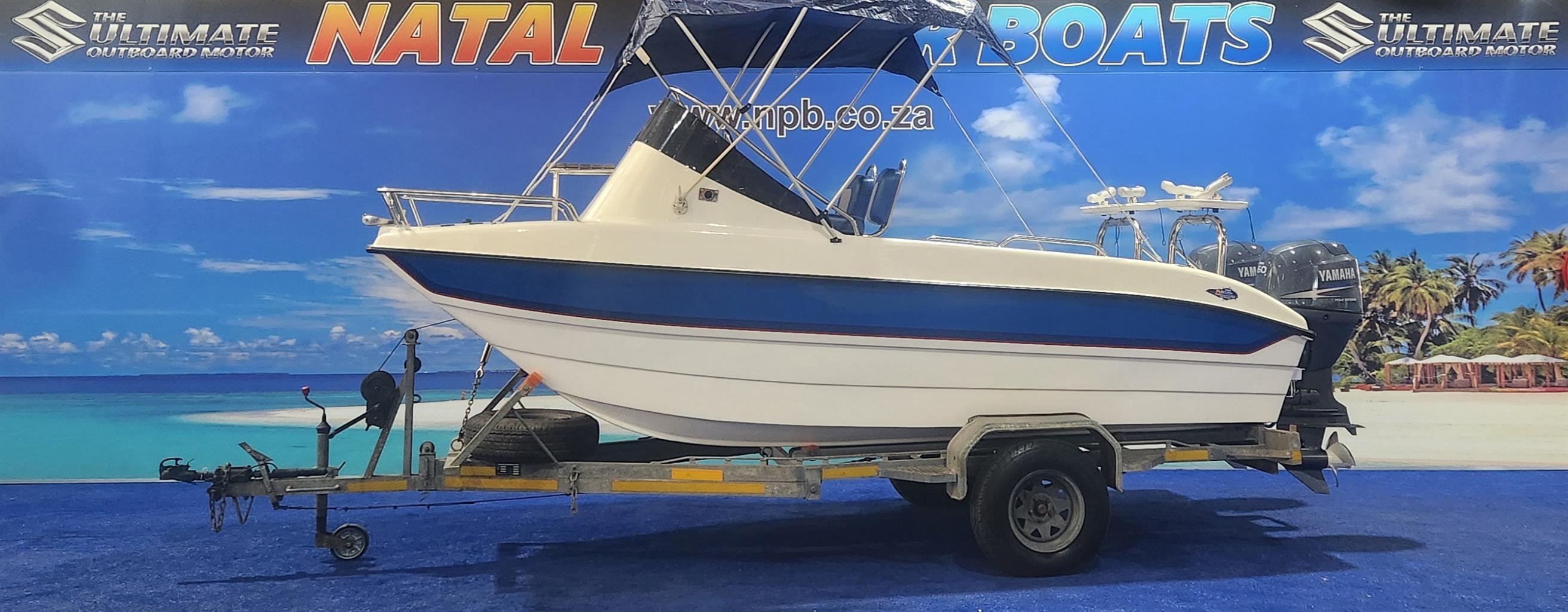 SEACAT 16 FT ON TRAILER 2 X 60 HP YAMAHA 4 STROKES 2009 MODELS  405 /432 HOURS F