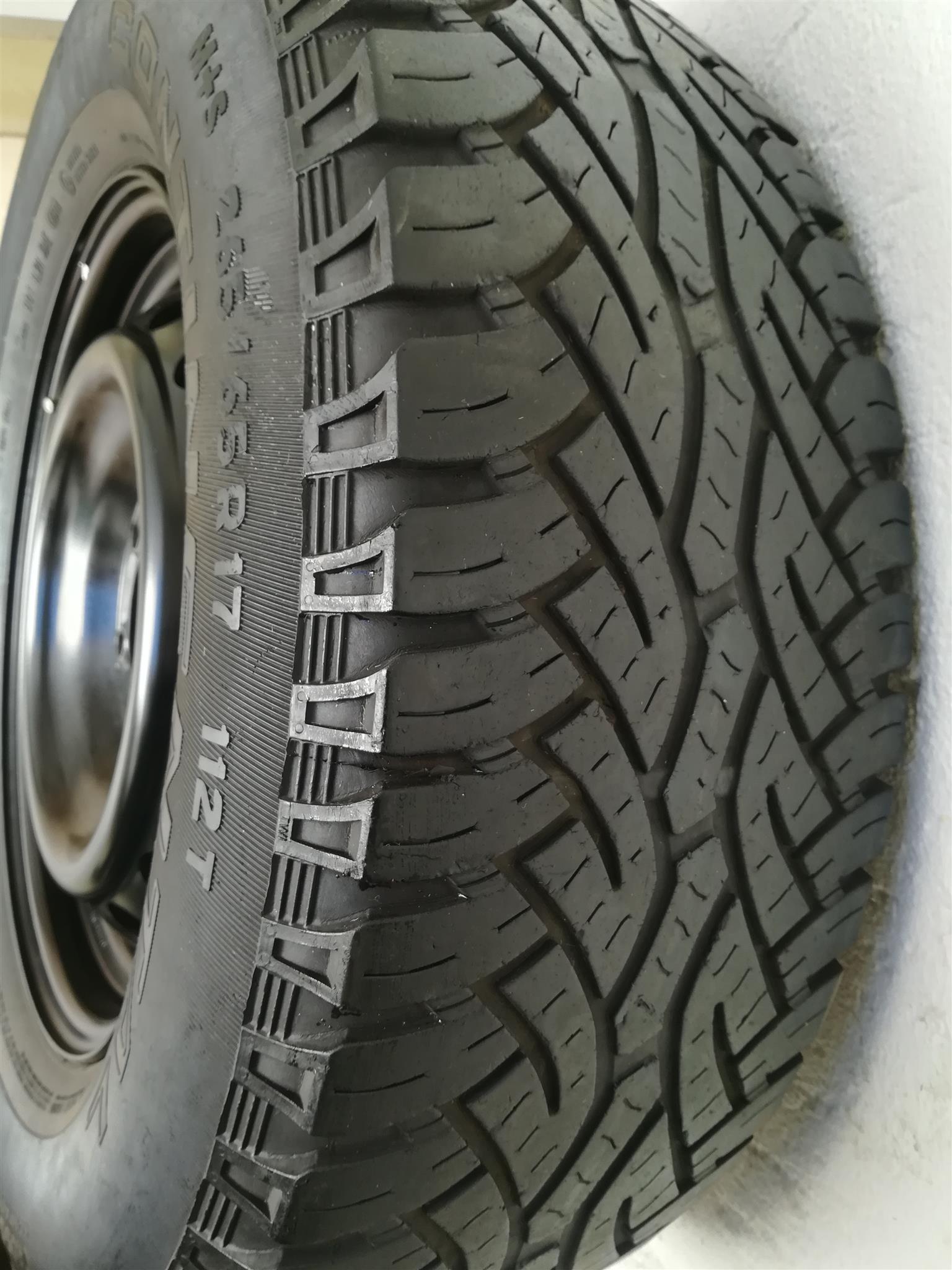 One Good Used Original 17 inch Ford Ranger Spare Wheel with Continental