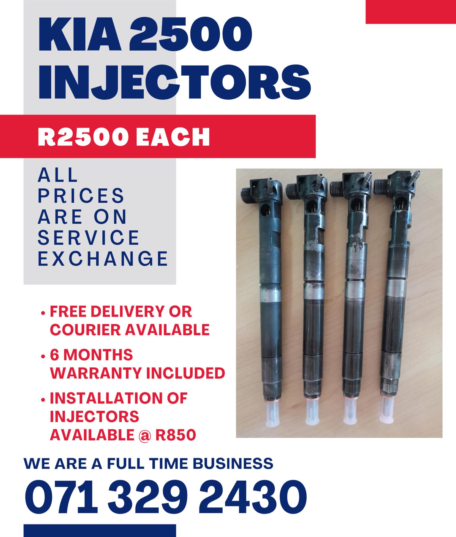 KIA 2500 INJECTORS FOR SALE WITH WARRANTY INCLUDED - Private Seller KIA 2500 INJECTORS FOR SALE WITH WARRANTY INCLUDED - Private Seller