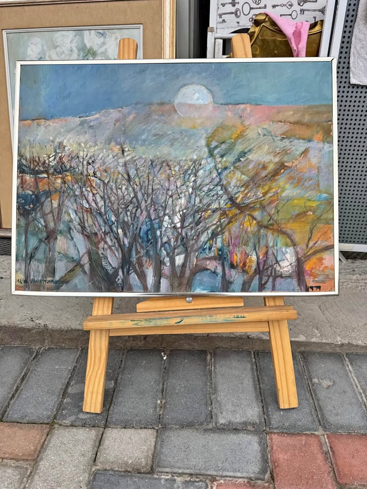 Colourfull winter mix painting