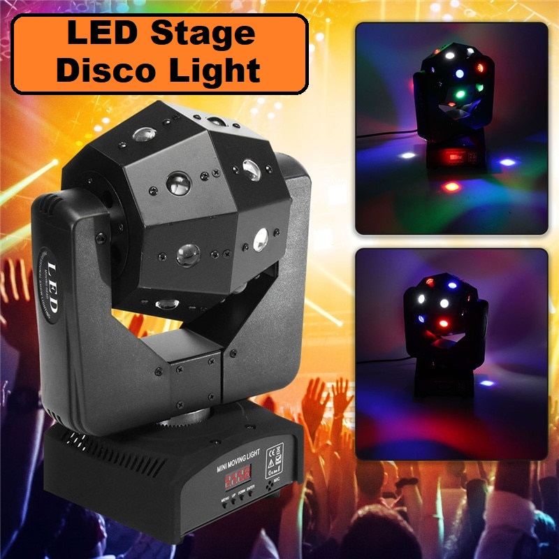 Professional LED Disco Stage MultiColour Moving Head Light DMX512 DJ Party Light