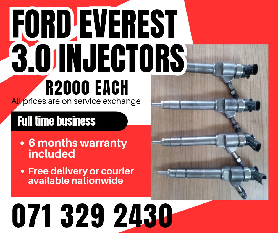 FORD EVEREST 3.0 DIESEL INJECTORS FOR SALE WITH WARRANTY - Private Seller FORD EVEREST 3.0 DIESEL INJECTORS FOR SALE WITH WARRANTY - Private Seller