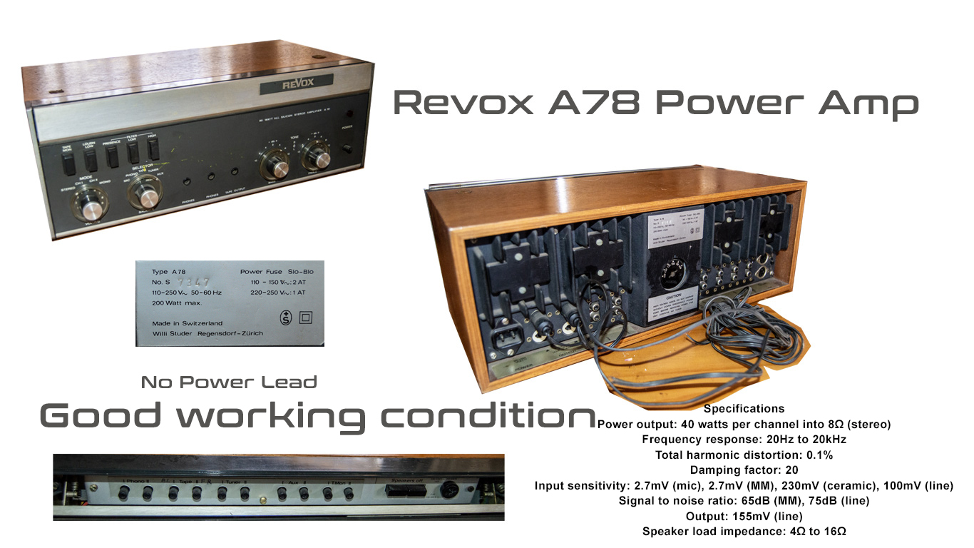 Studer/Revox A78 Stereo Integrated Amplifier