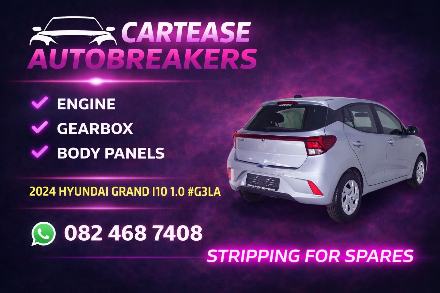 2024 Hyundai Grand i10 1.0 #G3LA Stripping For Spares!!! - Private Seller 2024 Hyundai Grand i10 1.0 #G3LA Stripping For Spares!!! - Private Seller
