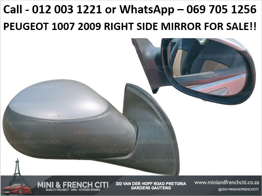 1007 Peugeot 2009 Right Right Mirror For Sale – Wing Mirror Replacement!! - Private Seller 1007 Peugeot 2009 Right Right Mirror For Sale – Wing Mirror Replacement!! - Private Seller