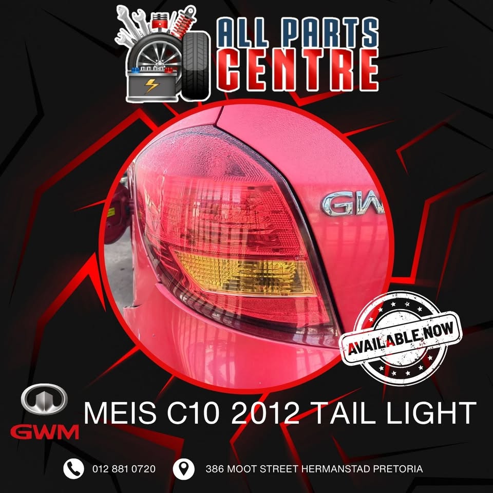 GWM Meis C10 2012 Tail Light - Private Seller