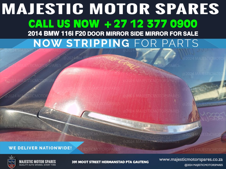 Second-Hand Complete Red Side Mirrors with Indicator for 2014 BMW 116i for sale - Private Seller Second-Hand Complete Red Side Mirrors with Indicator for 2014 BMW 116i for sale - Private Seller
