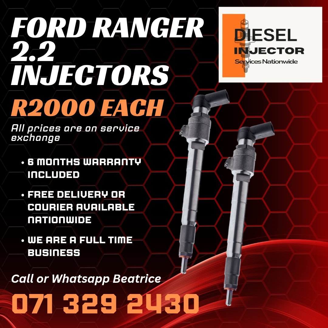 FORD RANGER 2.2 DIESEL INJECTORS FOR SALE WITH WARRANTY - Private Seller FORD RANGER 2.2 DIESEL INJECTORS FOR SALE WITH WARRANTY - Private Seller