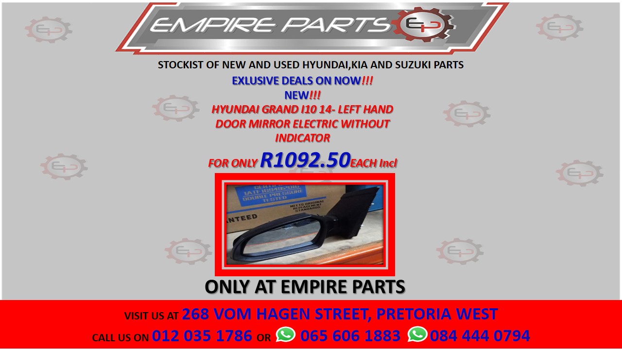 HYUNDAI GRAND I10 14- LEFT HAND DOOR MIRROR ELECTRIC WITHOUT INDICATOR - Private Seller