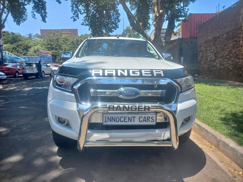 2019 FORD RANGER D-CAB 3.2 XLT DIESEL, AUTOMATIC, WHITE COLOR, MILEAGE 92000KMS