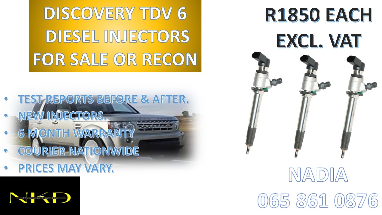 DIESEL INJECTORS FOR SALE FOR DISCOVERY TDV6 - NATIONWIED - Private Seller DIESEL INJECTORS FOR SALE FOR DISCOVERY TDV6 - NATIONWIED - Private Seller