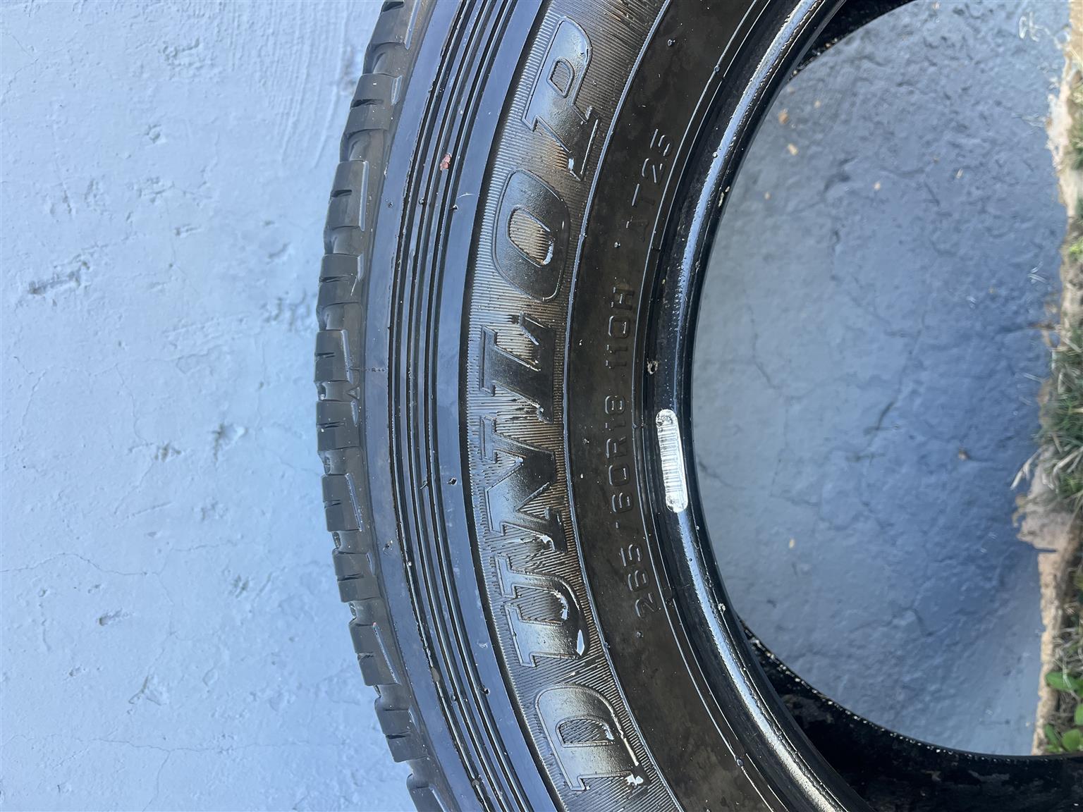 265/80R18 Dunlop tyres - Private Seller 265/80R18 Dunlop tyres - Private Seller