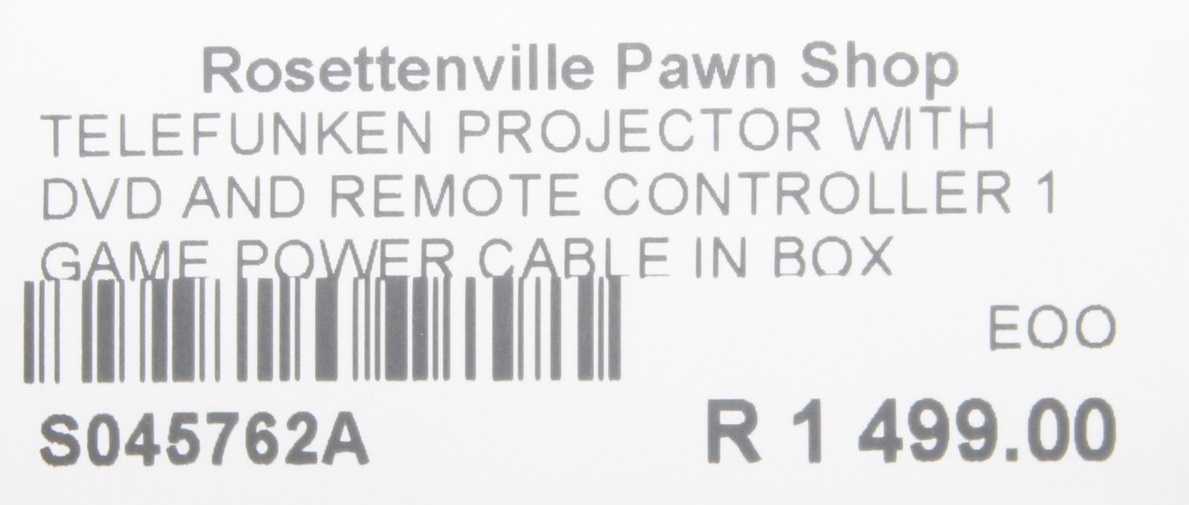 Telefunken projector with remote S045762A #Rosettenvillepawnshop