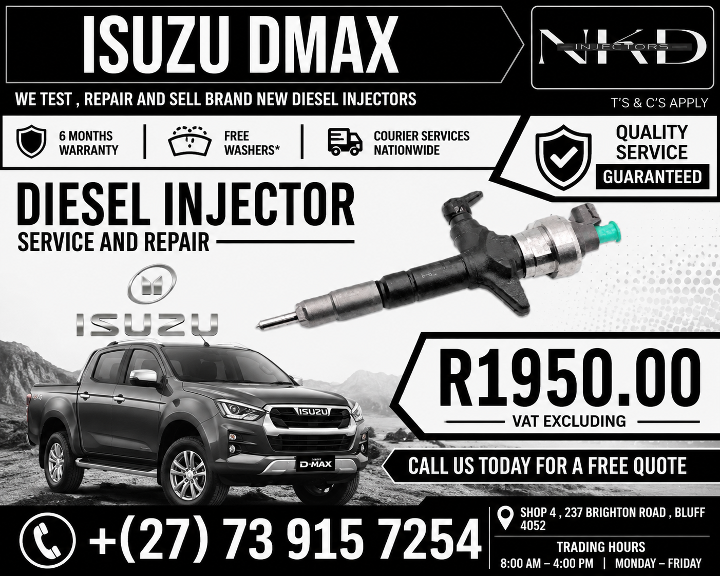 For_A_Isuzu_DMAX_Injectors - Private Seller For_A_Isuzu_DMAX_Injectors - Private Seller