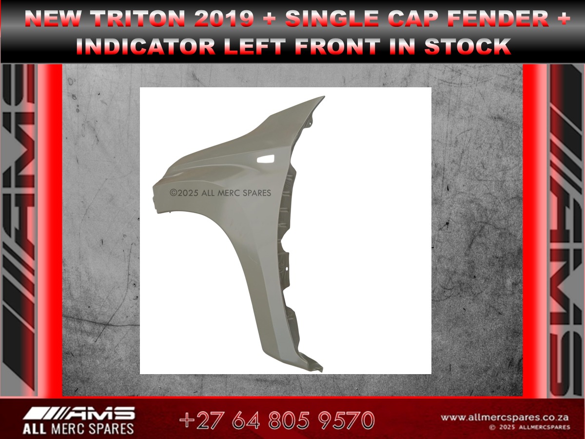 NEW MITSUBISHI TRITON 2019 SINGLE CAB LEFT FRONT FENDER + INDICATOR FOR SALE