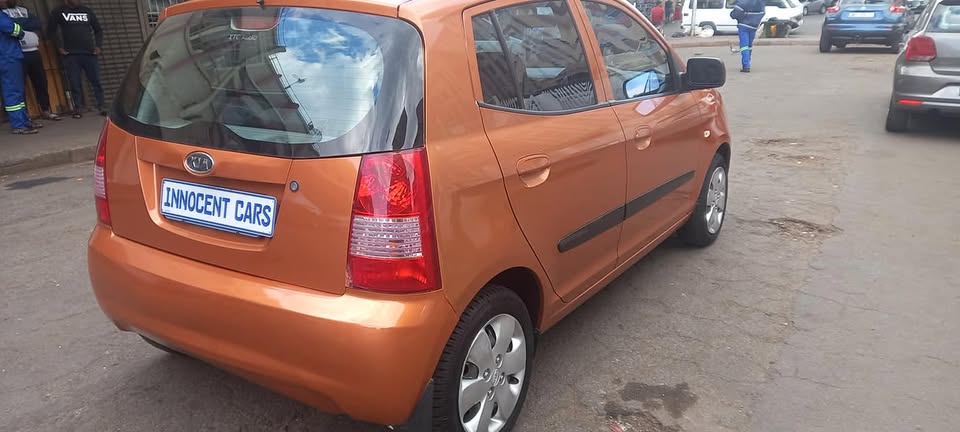 USED 2005 KIA PICANTO 1.1 AUTOMATIC TRANSMISSION, ORANGE COLOUR, MILEAGE 128000KM,