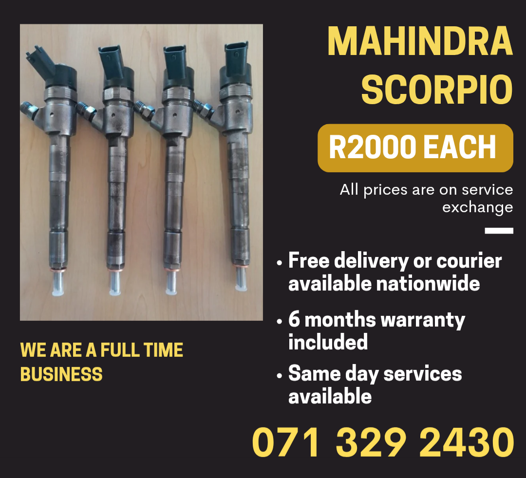 MAHINDRA SCORPIO DIESEL INJECTORS FOR SALE WITH WARRANTY - Private Seller MAHINDRA SCORPIO DIESEL INJECTORS FOR SALE WITH WARRANTY - Private Seller