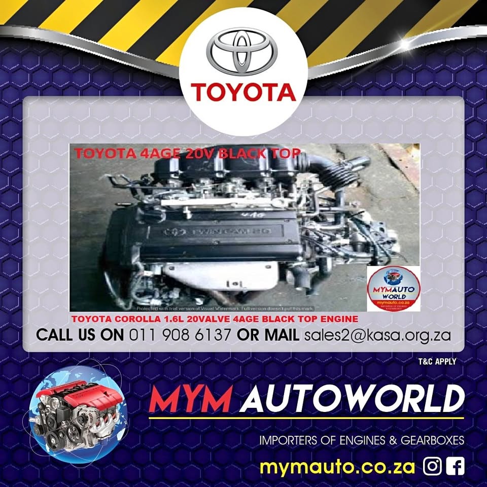 TOYOTA COROLLA 1.6L 20VALVE 4AGE BLACK TOP ENGINE - Private Seller TOYOTA COROLLA 1.6L 20VALVE 4AGE BLACK TOP ENGINE - Private Seller
