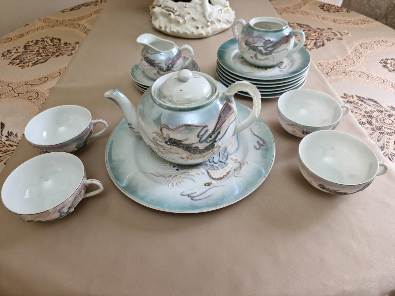 Antique Chinese tea and cake set for sale open to offers.