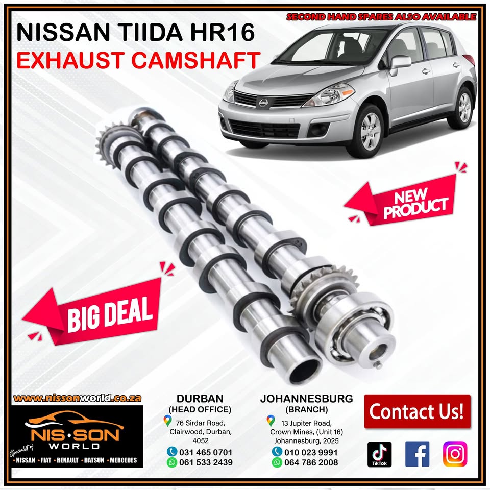 NISSAN TIIDA HR16 EXHAUST CAMSHAFT