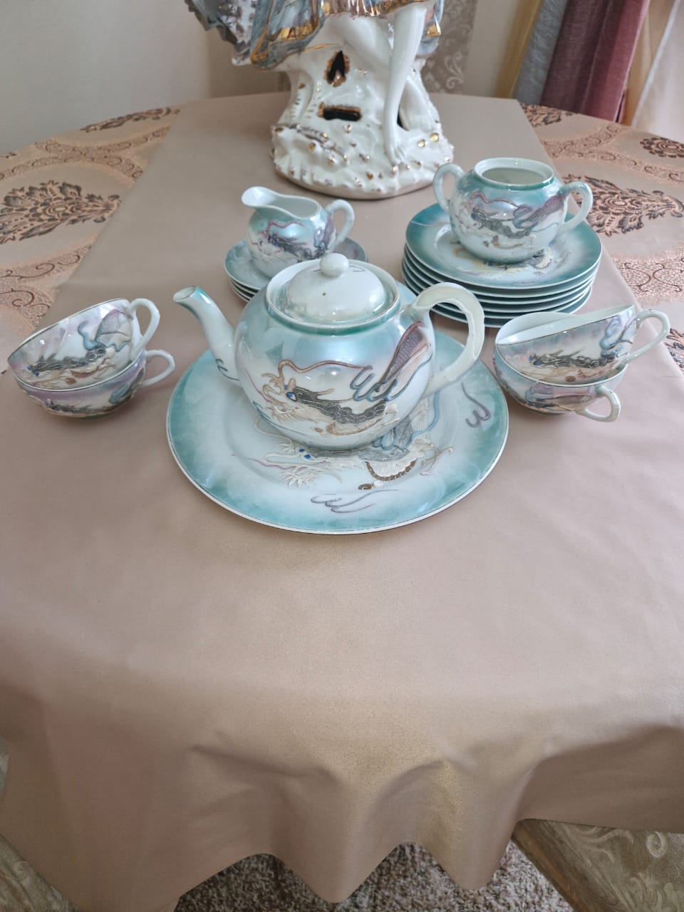 Antique Chinese tea and cake set for sale open to offers.
