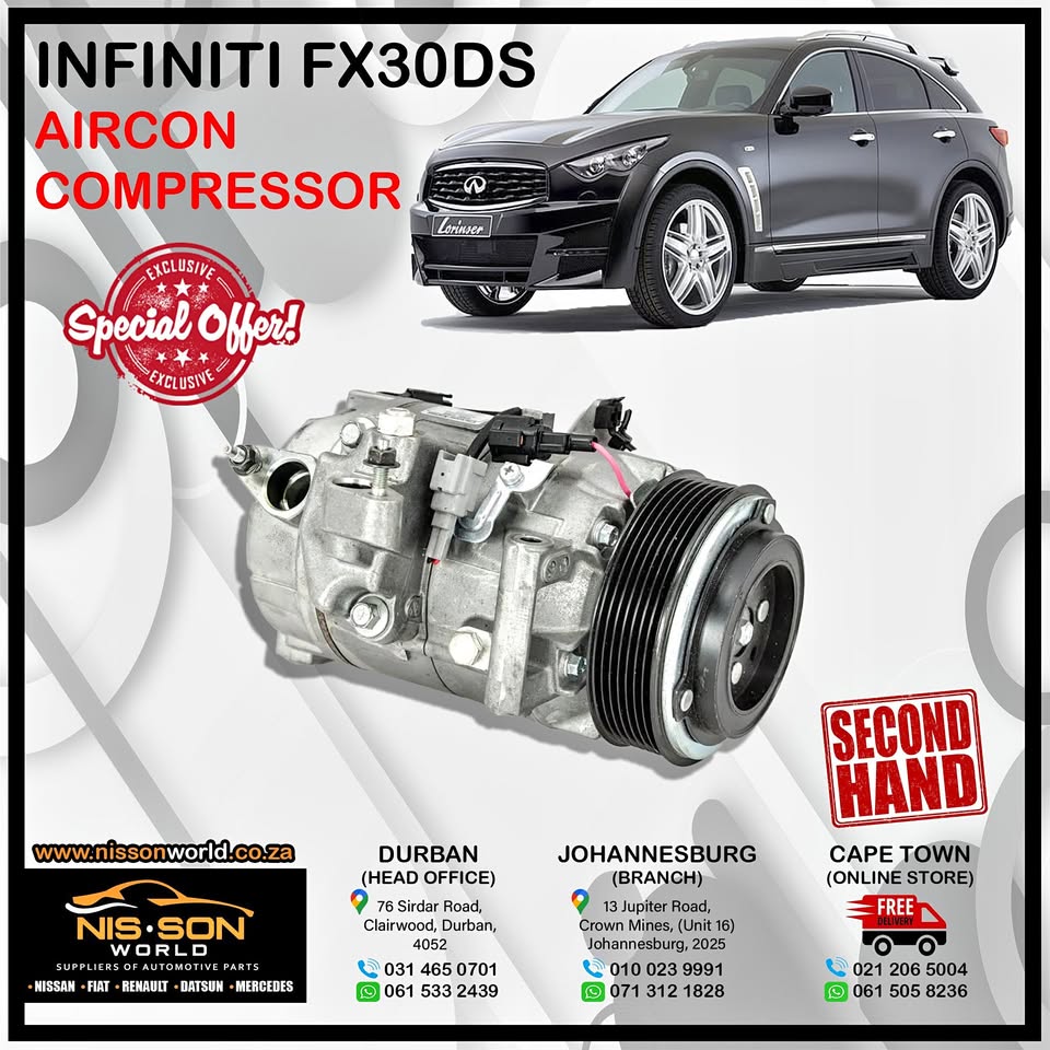 INFINITI FX30DS AIRCON COMPRESSORS - Private Seller INFINITI FX30DS AIRCON COMPRESSORS - Private Seller