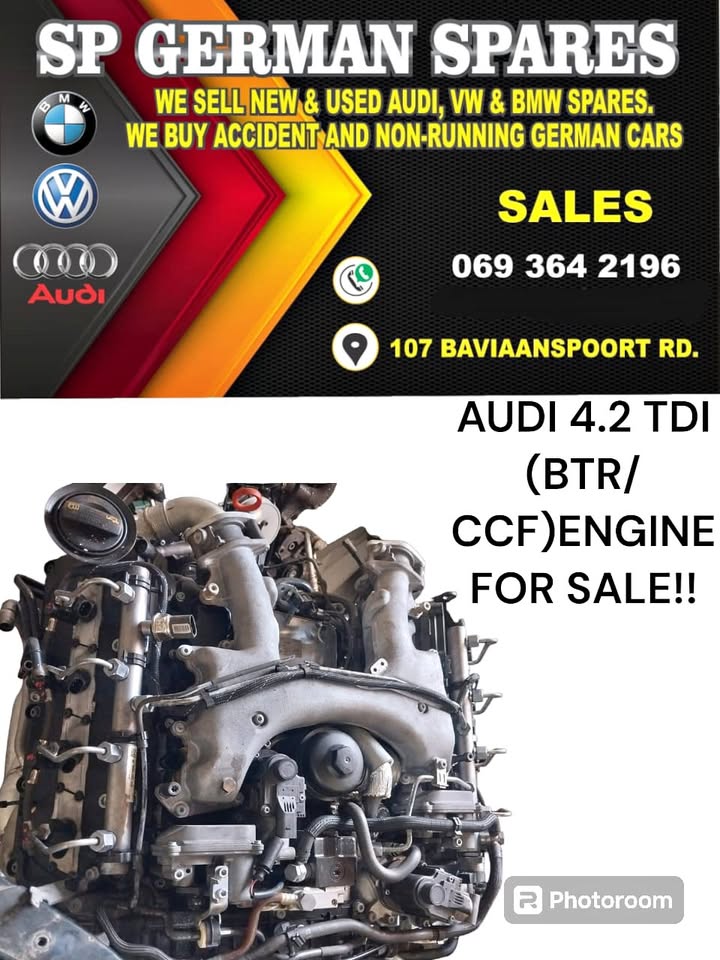 AUDI 4.2 TDI BTR/CCF LOW MILEAGE ENGINE FOR SALE!!! - Private Seller AUDI 4.2 TDI BTR/CCF LOW MILEAGE ENGINE FOR SALE!!! - Private Seller