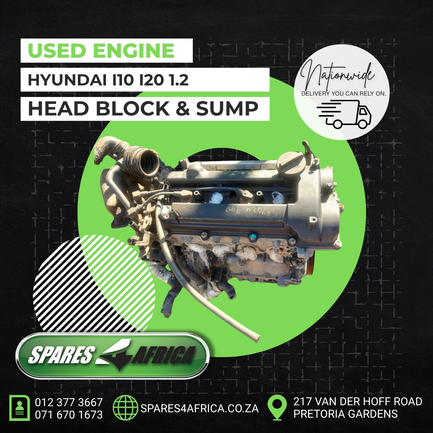 HYUNDAI i10 / i20 1.2 ENGINE (USED) – FOR SALE - Private Seller HYUNDAI i10 / i20 1.2 ENGINE (USED) – FOR SALE - Private Seller