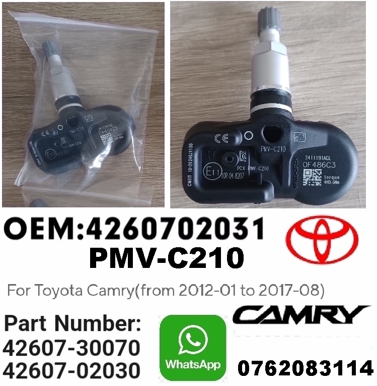 Toyota Camry TPMS tyre pressure monitor sensors