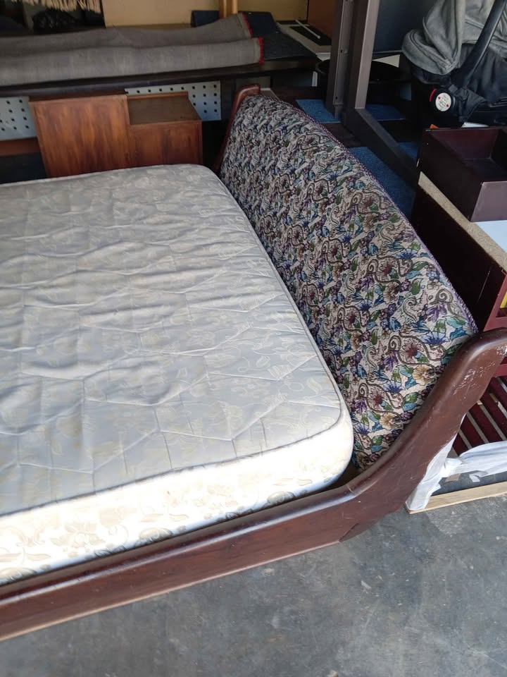 Vintage Double Bed with huge drawer