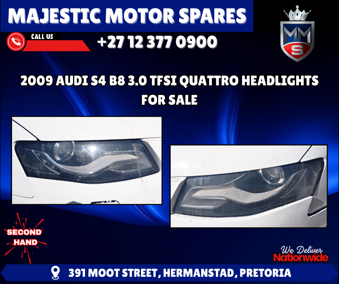 2009 Audi S4 B8 3.0 TFSI Quattro Headlights For Sale - Private Seller 2009 Audi S4 B8 3.0 TFSI Quattro Headlights For Sale - Private Seller