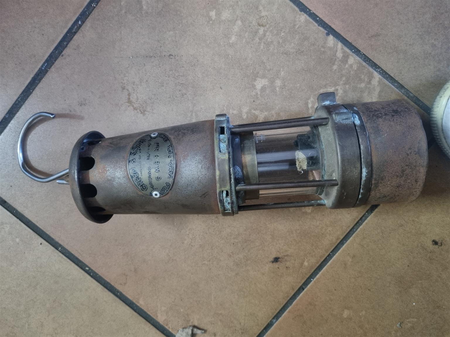 Antique mining lamp
