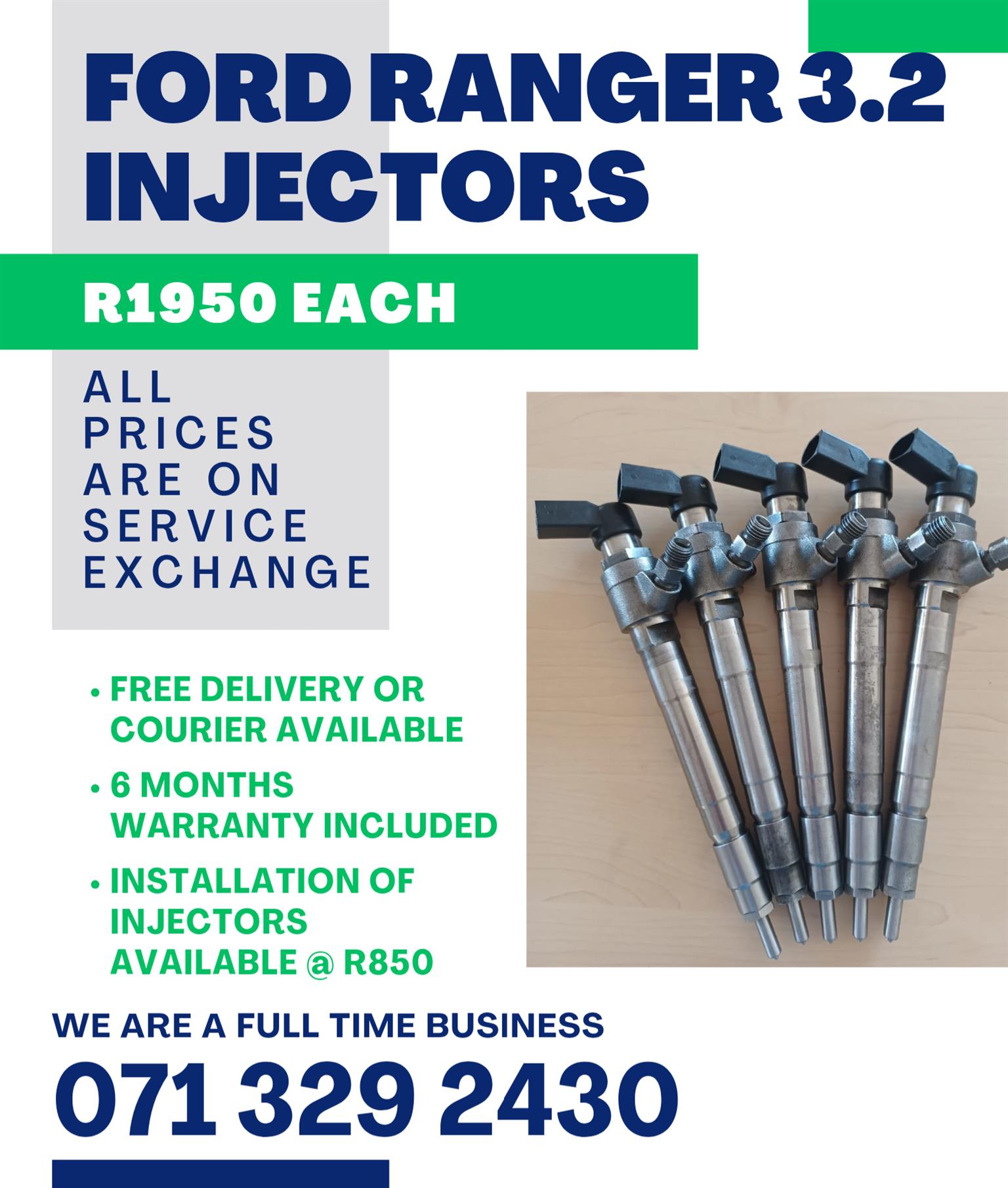 FORD RANGER 3.2 INJECTORS FOR SALE WITH WARRANTY - Private Seller FORD RANGER 3.2 INJECTORS FOR SALE WITH WARRANTY - Private Seller