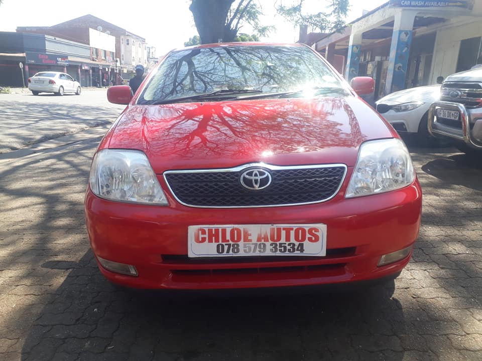 2003 model Toyota corolla 1.6 Gsx red color sedan leather seat interior power windows