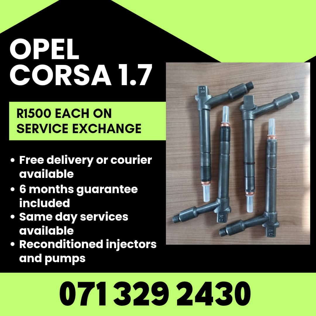 OPEL CORSA 1.7 INJECTORS FOR SALE WITH WARRANTY ON - Private Seller OPEL CORSA 1.7 INJECTORS FOR SALE WITH WARRANTY ON - Private Seller