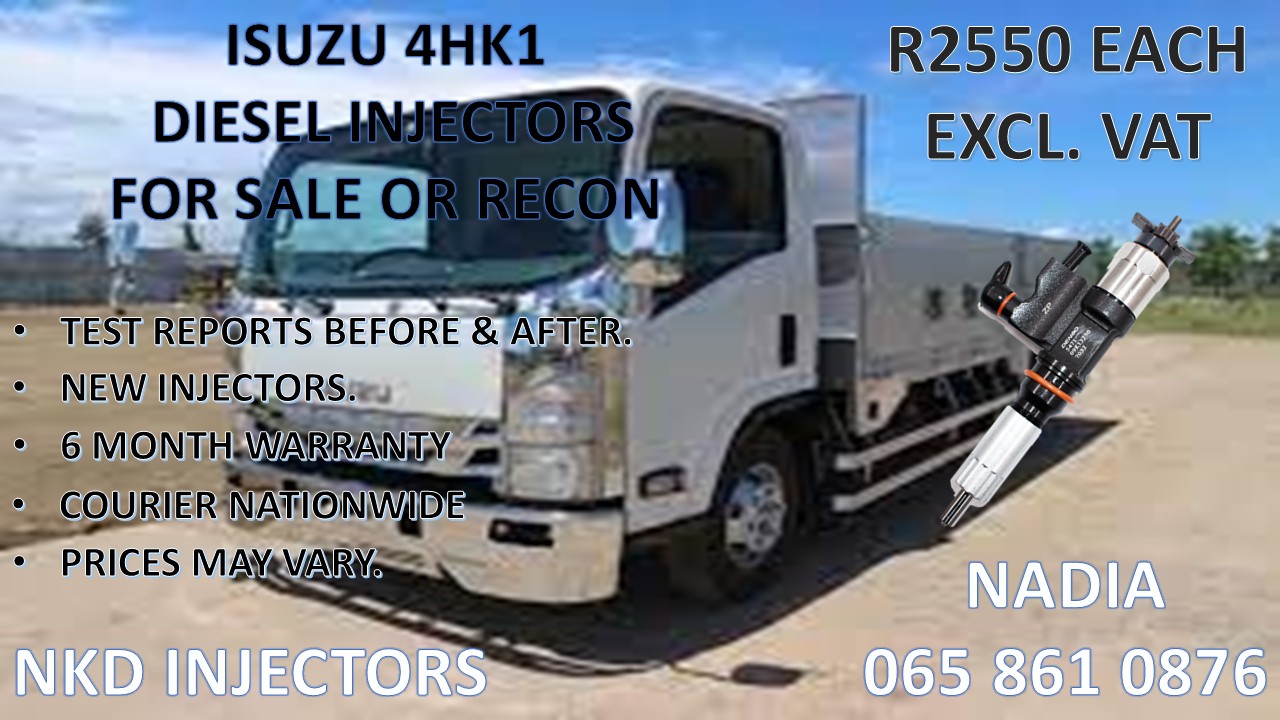 DIESEL INJECTORS FOR SALE FOR ISUZU 4HK1 - Private Seller DIESEL INJECTORS FOR SALE FOR ISUZU 4HK1 - Private Seller