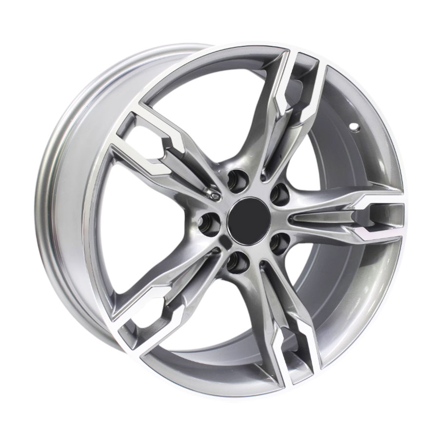 18″ GR5078 5/120 Gunmetal Machine Face Alloy Wheels