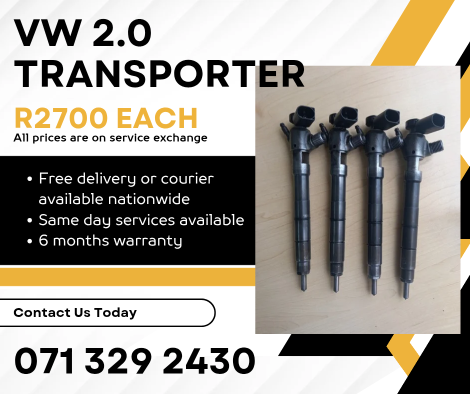 VW TRANSPORTER 2.0 DIESEL INJECTORS FOR SALE WITH WARRANTY - Private Seller VW TRANSPORTER 2.0 DIESEL INJECTORS FOR SALE WITH WARRANTY - Private Seller