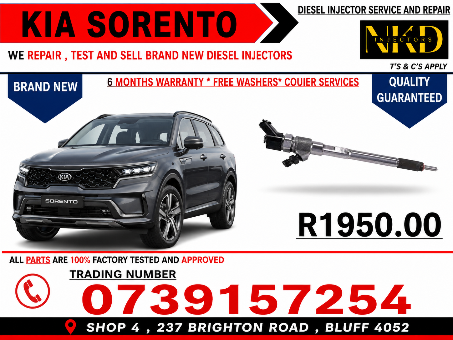 KIA INJECTORS - Private Seller KIA INJECTORS - Private Seller