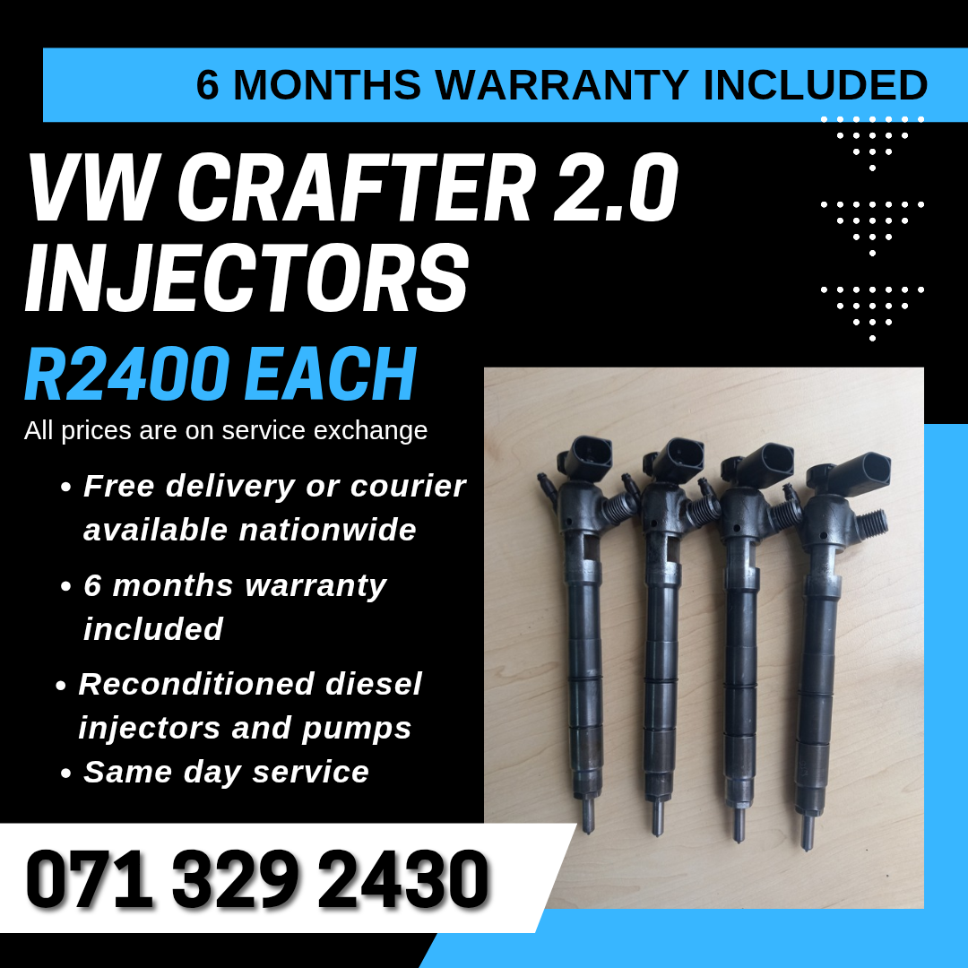 VW CRAFTER 2.0 INJECTORS FOR SALE - Private Seller VW CRAFTER 2.0 INJECTORS FOR SALE - Private Seller