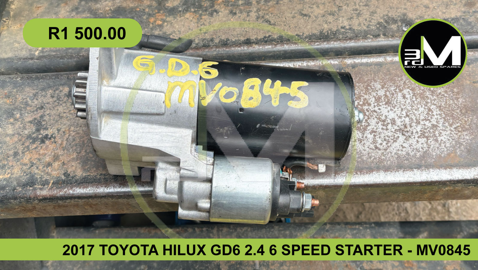 2017 TOYOTA HILUX GD6 2.4 6 SPEED STARTER – MV0845