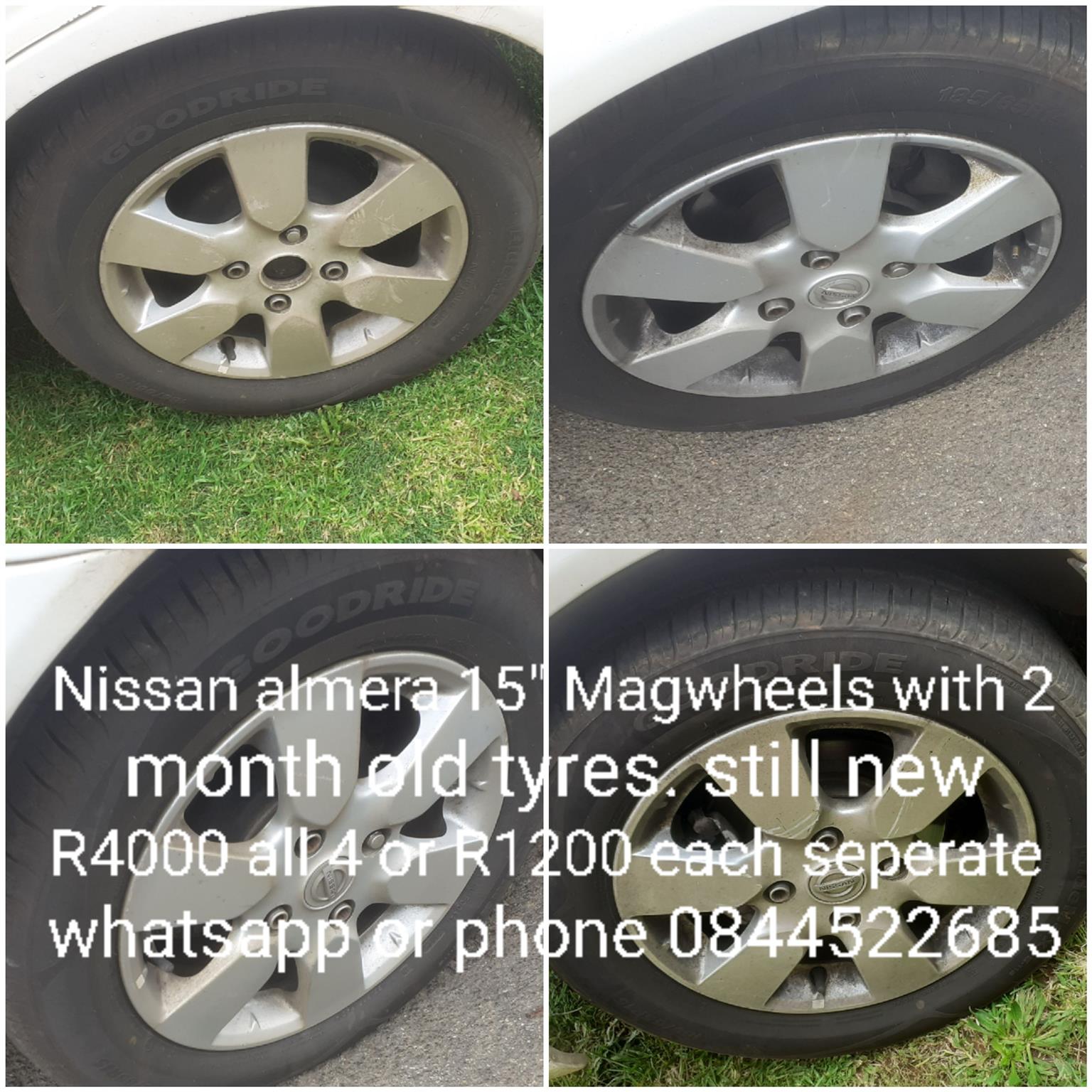 15"  magwheels and Tyres - Private Seller