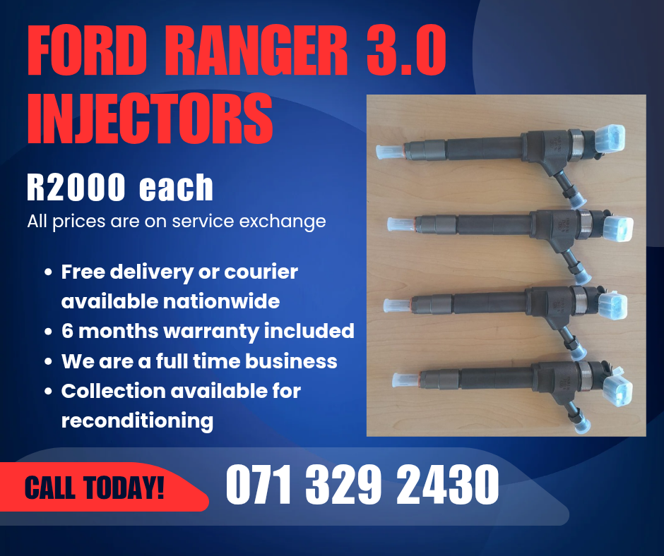 FORD RANGER 3.0 DIESEL INJECTORS FOR SALE WITH WARRANTY - Private Seller FORD RANGER 3.0 DIESEL INJECTORS FOR SALE WITH WARRANTY - Private Seller