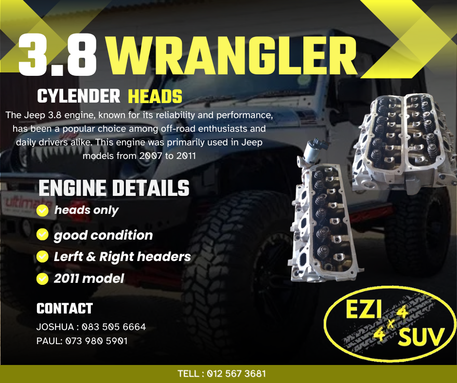Jeep wrangler 3.8 heads - Private Seller Jeep wrangler 3.8 heads - Private Seller