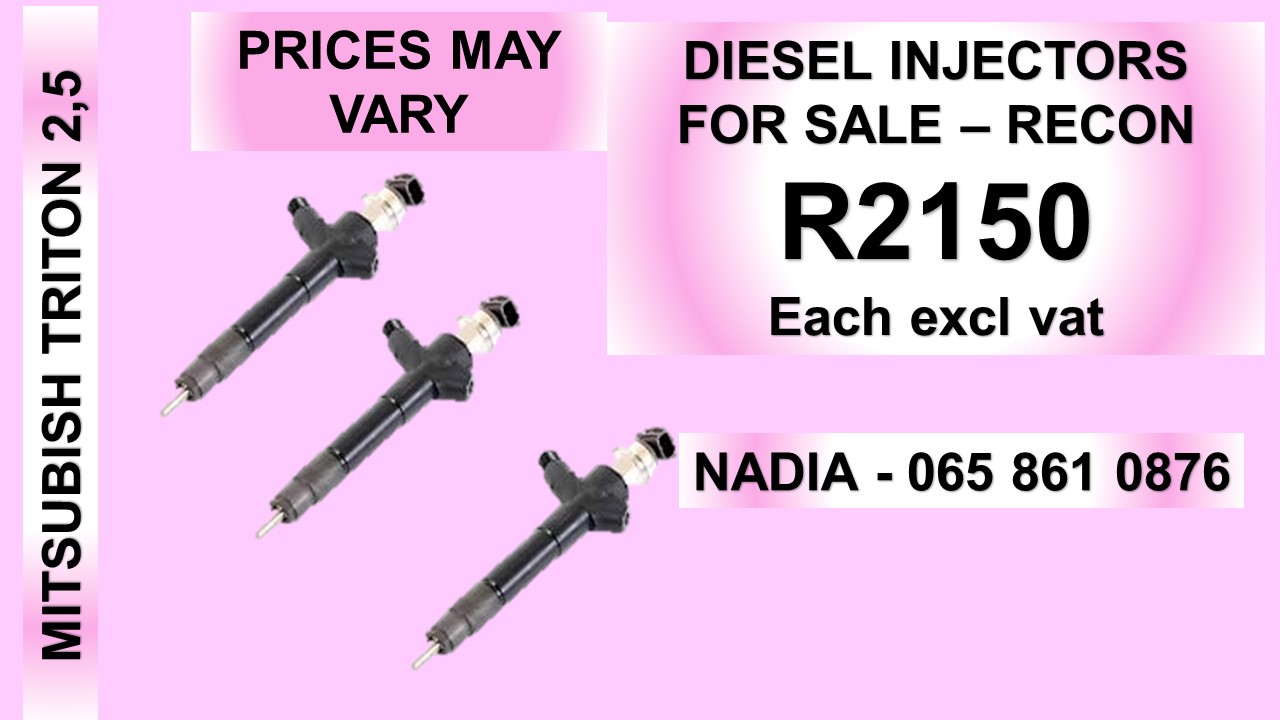 MITSUBISHI TRITON 2.5 DIESEL INJECTORS FOR SALE OR TO RECON - Private Seller MITSUBISHI TRITON 2.5 DIESEL INJECTORS FOR SALE OR TO RECON - Private Seller