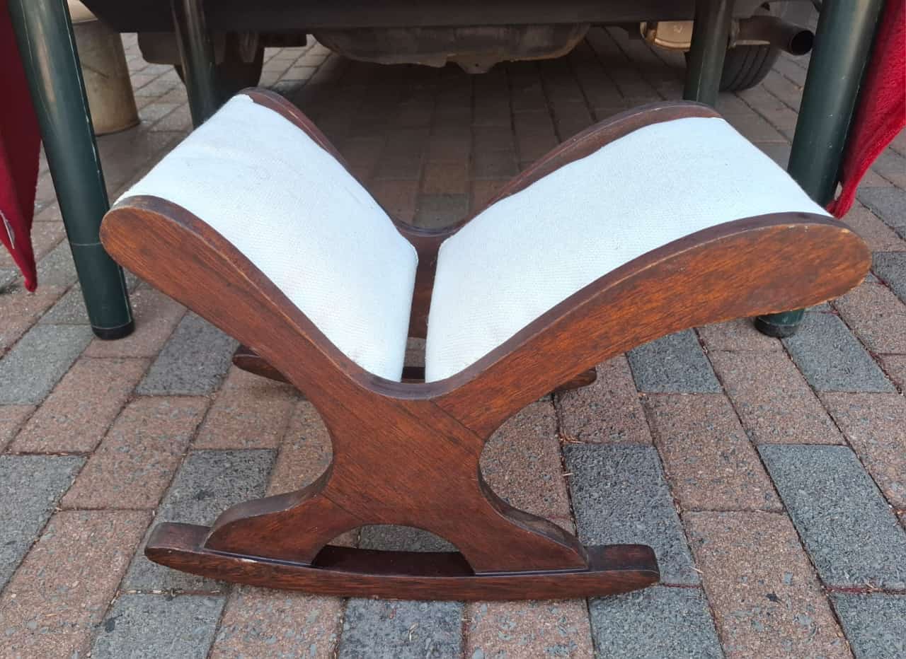 Antique rocking footstool for sale