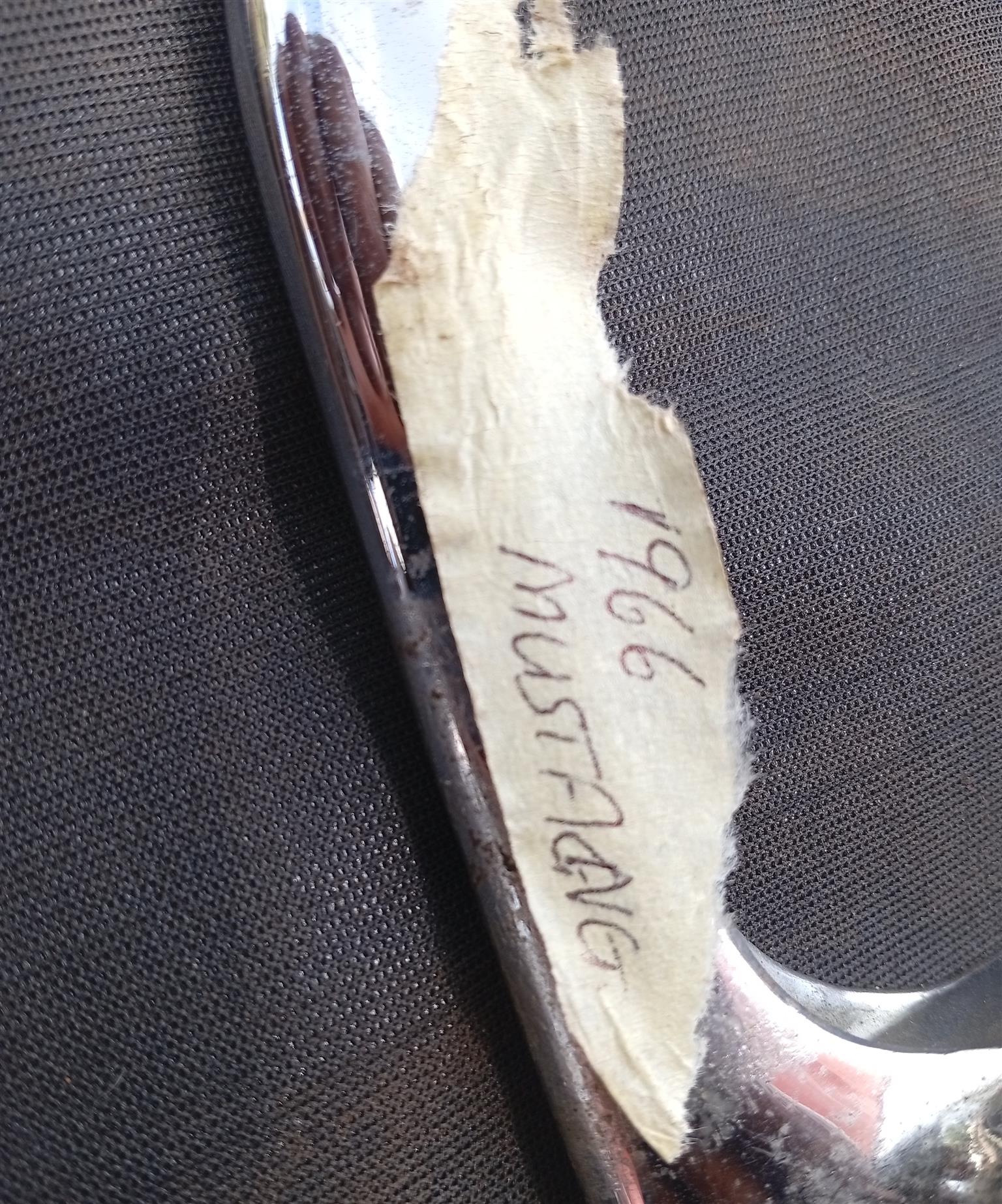 Ford Mustang Outer Door Handle 1964 - 1966 - Private Seller Ford Mustang Outer Door Handle 1964 - 1966 - Private Seller