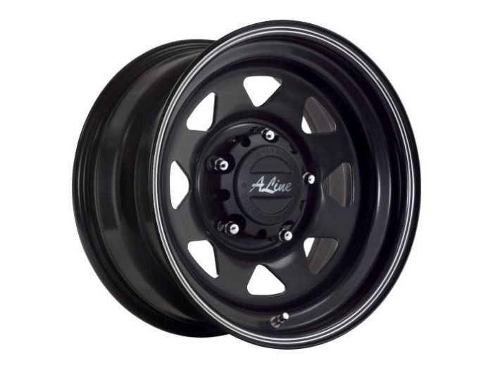 16″ A-Line Spoke 5/150 Black Alloy Wheels
